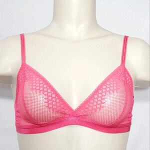 LARGE On Gossamer The Show Off Bralette G5112 Vermillion Coral NWT New with Tags